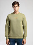 Lee Cooper Yuvarlak Yaka Açık Haki Erkek Sweatshırt 261 LCM 241040 FROSE A. HAKİ