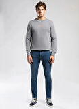 Lee Cooper Yuvarlak Yaka Gri Erkek Sweatshırt 261 LCM 241040 FROSE BUZ GRİ