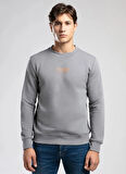 Lee Cooper Yuvarlak Yaka Gri Erkek Sweatshırt 261 LCM 241040 FROSE BUZ GRİ