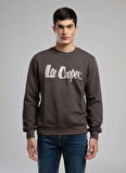 Lee Cooper Yuvarlak Yaka Kahve Erkek Sweatshırt 261 LCM 241041 JEFFI KAHVE