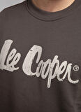 Lee Cooper Yuvarlak Yaka Kahve Erkek Sweatshırt 261 LCM 241041 JEFFI KAHVE