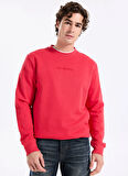 Lee Cooper Yuvarlak Yaka Kırmızı Erkek Sweatshırt 261 LCM 241058 NOAHES KIRMIZI