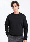 Lee Cooper Yuvarlak Yaka Siyah Erkek Sweatshırt 261 LCM 241058 NOAHES SİYAH