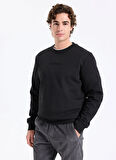 Lee Cooper Yuvarlak Yaka Siyah Erkek Sweatshırt 261 LCM 241058 NOAHES SİYAH
