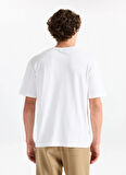 Lee Cooper Yuvarlak Yaka Beyaz Erkek T-Shirt 261 LCM 242001 HEVASS BEYAZ