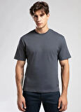 Lee Cooper Yuvarlak Yaka Koyu İndigo Erkek T-Shirt 261 LCM 242001 HEVASS K. İNDİGO
