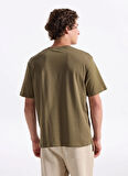 Lee Cooper Yuvarlak Yaka Haki Erkek T-Shirt 261 LCM 242001 HEVASS HAKİ