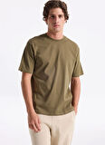 Lee Cooper Yuvarlak Yaka Haki Erkek T-Shirt 261 LCM 242001 HEVASS HAKİ