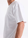 Lee Cooper Yuvarlak Yaka Beyaz Erkek T-Shirt 261 LCM 242002 MERISO BEYAZ