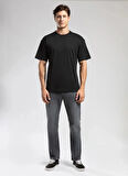 Lee Cooper Yuvarlak Yaka Siyah Erkek T-Shirt 261 LCM 242002 MERISO SİYAH