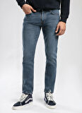 Lee Cooper Normal Bel Slim Straight Mavi Erkek Denim Pantolon 261 LCM 121068 JAGGER POSEY IRISH