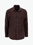 Lee Cooper Regular Fit Kahve Erkek Gömlek 261 LCM 241001 WORNES KAHVE