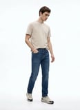 Lee Cooper Mavi Erkek Straight Denim Pantolon 262 LCM 121045 HARRY ANGEL STONE
