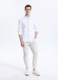 Lee Cooper Normal Bel Slim Tapered Taş Erkek Chino Pantolon 262 LCM 221005 LONCE TAŞ