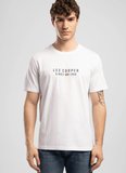 Lee Cooper Beyaz Erkek Regular Fit Logo Baskılı T-Shirt 262 LCM 242031 ANSEL BEYAZ