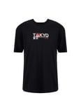 Lee Cooper Siyah Erkek Loose Fit Yazı Baskılı T-Shirt 262 LCM 242048 TOBIAS SİYAH