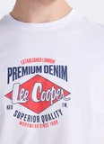 Lee Cooper Beyaz Erkek Regular Fit Logo Baskılı T-Shirt 262 LCM 242054 PREMIUM BEYAZ