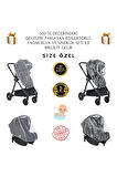 Mamma Flex 6 in 1 Yeni Nesil Amortisörlü Çift Yönlü Travel Sistem Bebek Arabası