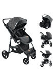 Mamma Flex 6 in 1 Yeni Nesil Amortisörlü Çift Yönlü Travel Sistem Bebek Arabası