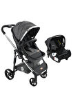 Mamma Titanium 6 in 1 Yeni Nesil Krom Kaplama Amortisörlü Travel Sistem Bebek Arabası + Oto Koltuğu