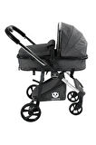Mamma Titanium 6 in 1 Yeni Nesil Krom Kaplama Amortisörlü Travel Sistem Bebek Arabası + Oto Koltuğu