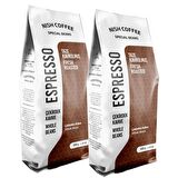 Nish Kahve Espresso Italy Orta Sert-Sert İçim Espresso Kenya Çekirdek Kahve 2 x 250 gr