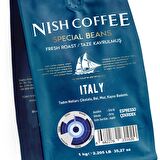 Nish Kahve Espresso Italy Orta Sert-Sert İçim Kenya Çekirdek Kahve 1000 gr