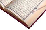 Hafız Boy Kadife Kur'an-ı Kerim (Mürdüm Mor, Yaldızlı, Mühürlü) - 1017 Mürdün Mor