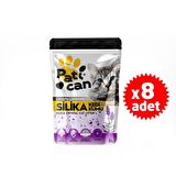 Patican 8 Adet Lavanta Silika Kristal Kedi Kumu 5 Lt