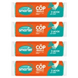 SMARTER 4 LÜ BÜYÜK BOY ÇÖP TORBASI 65x80 cm ( ÇÖP POŞETİ )