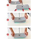 SMARTER AQUA FLAT TEMİZ VE KİRLİ SUYU AYIRMA ÖZELLİĞİ OTOMATİK TEMİZLİK SETİ TABLET MOP PASPAS