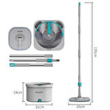 SMARTER AQUA MASTER 4 ADET MİKROFİBER MOP TEMİZ&KİRLİ SUYU AYIRMA ÖZELLİĞİ OTOMATİK TEMİZLİK SETİ PASPAS