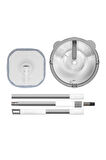 PONY BEYAZ 4 ADET MİKROFİBER MOP TEMİZ & KİRLİ SUYU  AYIRMA ÖZELLİĞİ OTOMATİK TEMİZLİK SETİ PASPAS