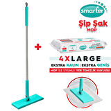 SMARTER ŞİP ŞAK MOP + YER HAVLUSU OTOMATİK EL DEĞMEDEN TÜM BEZLERLE UYUMLU TEMİZLİK SETİ PASPAS