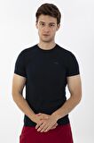 Maraton Active Slimfit Erkek Bisiklet Yaka  Kısa Kol Koşu Lacivert T-Shirt 821072
