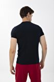 Maraton Active Slimfit Erkek Bisiklet Yaka  Kısa Kol Koşu Lacivert T-Shirt 821072