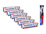 Paradontax Ferahlık Tam Koruma 300 ml ( 50 ml X 6 ) ve Difaş Black Diş Fırçası