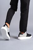 Middles Bağcıklı Erkek Günlük Sneaker Ayakkabı ST Siyah