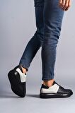 Middles Bağcıklı Erkek Günlük Sneaker Ayakkabı ST Siyah/Gri