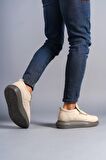 Hippo Bağcıksız Süet Erkek Günlük Sneaker Ayakkabı GT Bej