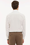 Bej Slim Fit Gömlek