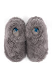 Furry Furry Gri Kürk Barefoot Patik (Hediye Seti)
