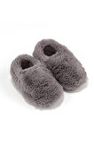 Furry Furry Gri Kürk Barefoot Patik (Hediye Seti)