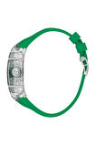 Sergio Tacchini ST.6.10002-1 Otomatik Mekanizmalı Dikdörtgen Silikon Kordonlu Yeşil Erkek Kol Saati