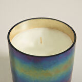 Metal Harfli Kokulu Mum Gunmetal