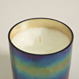 Metal Harfli Kokulu Mum Gunmetal