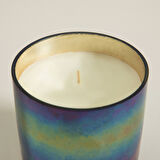 Metal Harfli Kokulu Mum Gunmetal