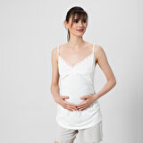 Maxine Hamile Pijama Üstü Beyaz