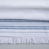 Derin El Havlusu 30x50 cm Beyaz/Marin Mavi