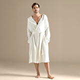 Armin Unisex Bornoz Beyaz